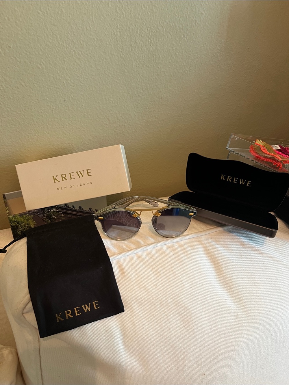 KREWE STL NYLON SUNGLASSES NEW